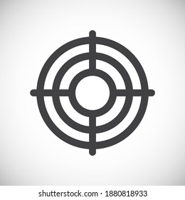 Icono relacionado en el fondo para diseño gráfico y web. Símbolo de concepto de ilustración creativa para aplicación web o móvil