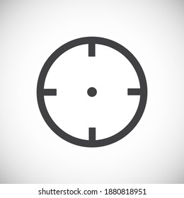 Icono relacionado en el fondo para diseño gráfico y web. Símbolo de concepto de ilustración creativa para aplicación web o móvil