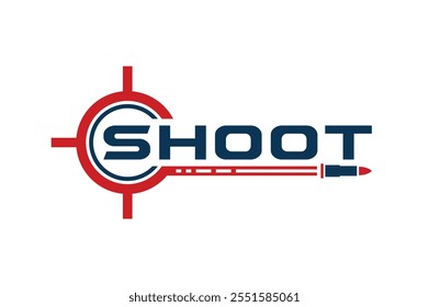 the aim shoot bullet logo