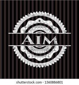 Aim silvery badge