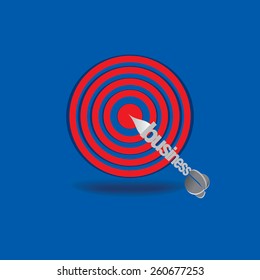 aim to target business concept 