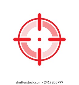 Aim target concept illustration flat design vector. simple modern graphic element for infographic, icon, logo