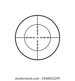 Aim Target Crosshair Scope Vector Illustration