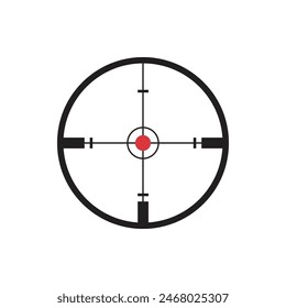 Aim Target Crosshair Scope Vector Illustration