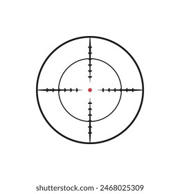 Aim Target Crosshair Scope Vector Illustration