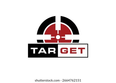 o logotipo de texto de foco de destino
