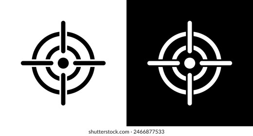 Aim, target icon in generic style. Business goal concept