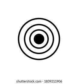 AIM target icon on white background
