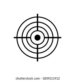 Icono de destino AIM sobre fondo blanco