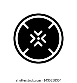 aim target icon vector design template
