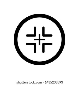 aim target icon vector design template