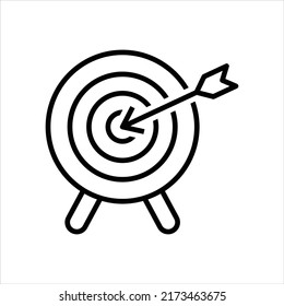 Zielsymbol, Vektorgrafik-Illustration