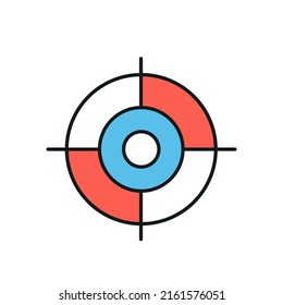 Icono de línea delgada. Color. Elemento de icono simple para sitios web, diseño web, aplicación móvil, infografía. Icono de línea delgada para el diseño y desarrollo de sitios web, desarrollo de aplicaciones sobre fondo blanco