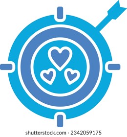 Aim vector icon. Can be used for printing, mobile and web applications.