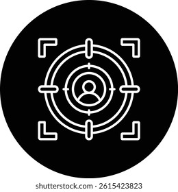 Aim vector icon. Can be used for printing, mobile and web applications.