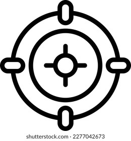 Aim Vector Icon Design Illustration