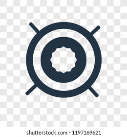 Aim vector icon isolated on transparent background, Aim transparency logo concept