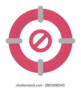Aim Vector Icon which can easily modify or edit

