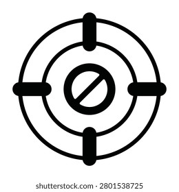Aim Vector Icon which can easily modify or edit

