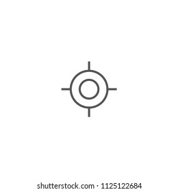 Aim vector in illustration icon concept.