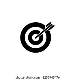 Aiming company goal/target , with arrow vector icon