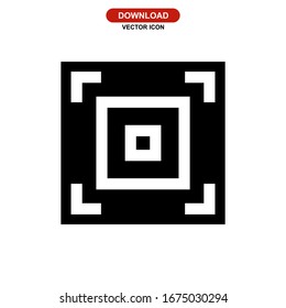 aiming icon or logo isolated sign symbol vector illustration - high quality black style vector icons

