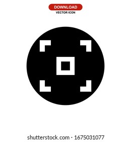 aiming icon or logo isolated sign symbol vector illustration - high quality black style vector icons
