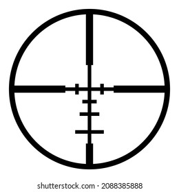 Icono Plano De Retícula Apuntado En Fondo Blanco