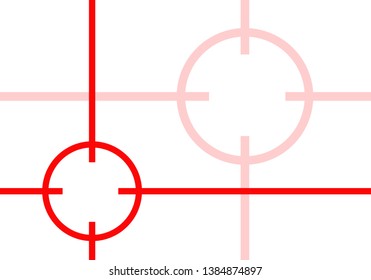 Aiming at shooting a red gun background