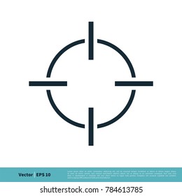Aiming Target Icon Vector Logo Template Illustration Design. Vector EPS 10.
