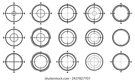 Zielvektor-Illustrationsmaterial set_silhouette