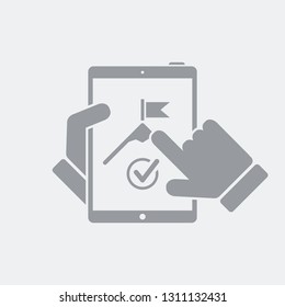 Aiming web goal on tablets