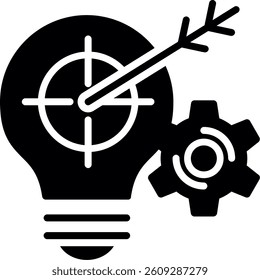 Aimless Glyph Icon Vector Design