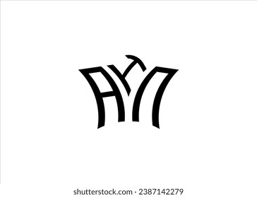 AIN Initial Monogram Letter Business And Simple Modern Logo