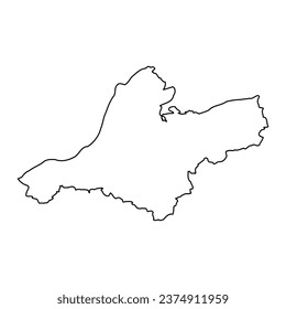 Ain Temouchent province map, administrative division of Algeria.