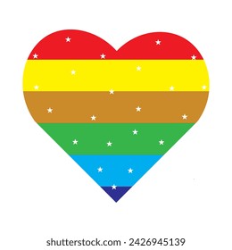 ainbow heart - symbol of homosexual love