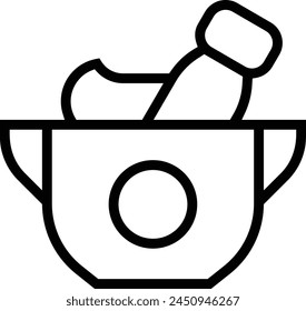 aioli icon. Thin linear style design isolated on white background