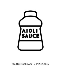 Aioli Sauce icon in vector. Logotype
