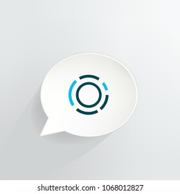 Aion Cryptocurrency Coin Speech Bubble
