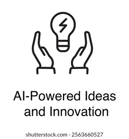 AI-Powered Innovation Icon – Smart Solutions and Creative Technologies