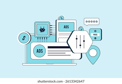 AI-powered programmatic advertising automates ad buying, dynamic pricing strategies and programmatic ai ads placement. Increases ROI and targeting ads and efficiency through intelligent agents