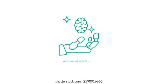 AI-Powered Robotics for Advanced Automation and Intelligent Machines Vector Icon