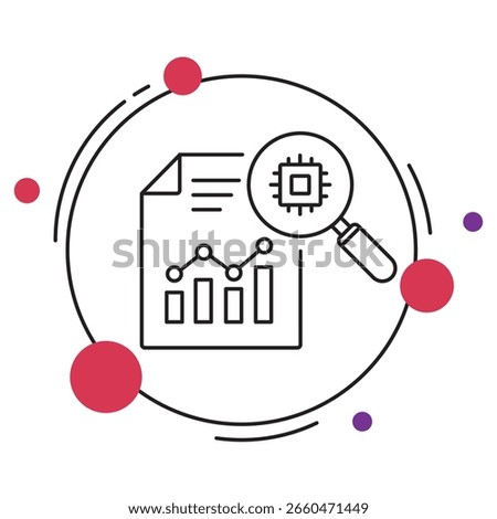 AI-Powered Security Analytics Icon, Smart Shield AI-Driven Security Insights, Cyber Sentinel Real-Time Threat Detection with AI