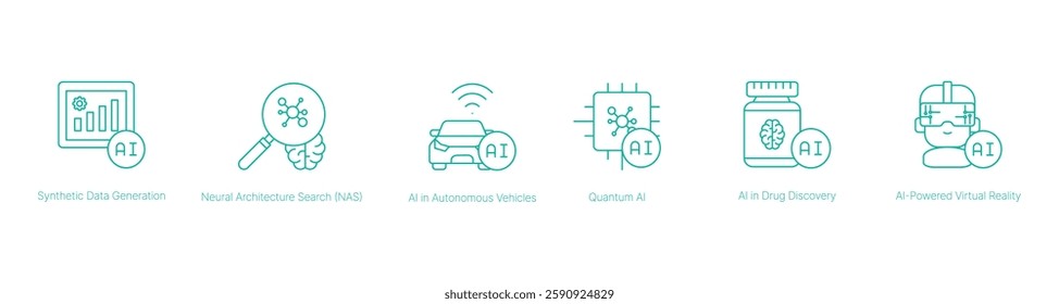 AI-Powered Technologies and Autonomous Systems Vector Icon