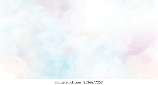 Air abstract background in cool pastel colors. Brush stroked painting.