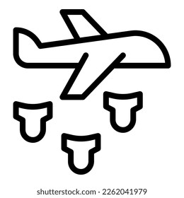 Air alert icon outline vector. Raid alarm. Marketing siren