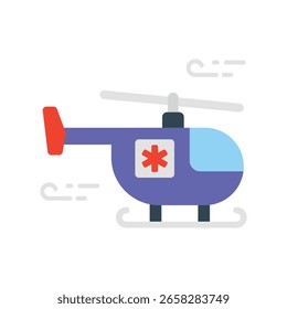 Ar Ambulância Vetor Plano Ícone Eps 10 Arquivos