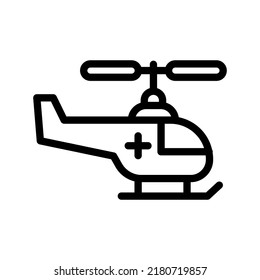 air ambulance icon illustration vector graphic
