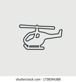 Air ambulance vector icon illustration sign