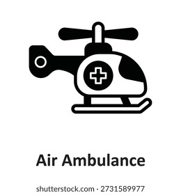Air Ambulance Vector Icon which can easily modify or edit

